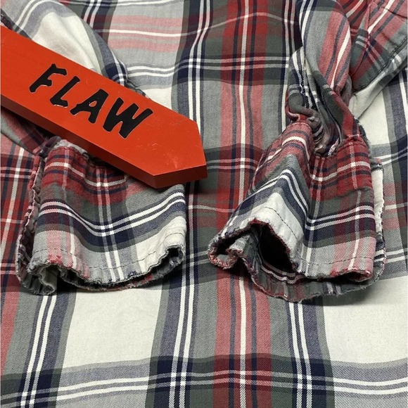 Gap Mens Button Down LS Collared Classic Fit Shirt Medium Multicolor Plaid (2515 - Picture 4 of 6